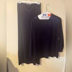 Velour skirt Set